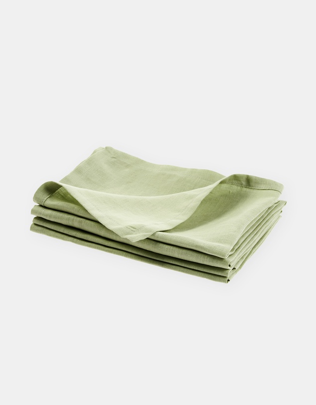 Linen House - Nimes Pure Linen 4 Piece Napkin Set