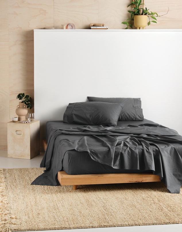 Linen House - Vienna 300TC Cotton Percale Sheet Set 50cm