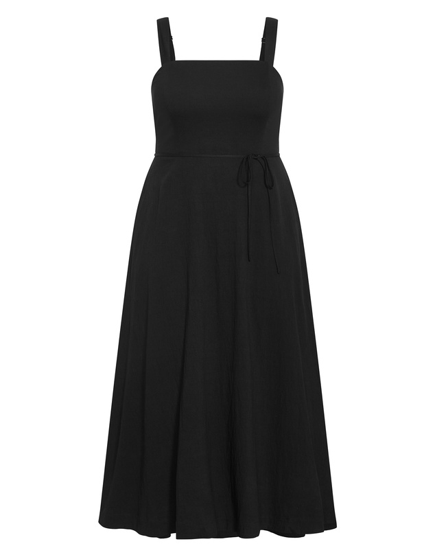 City Chic - Plus size Collins Sleeveless Maxi Dress - black