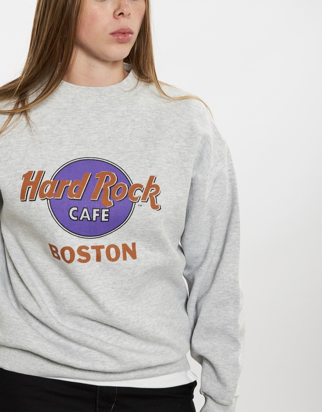 Vintage by The Real Deal - Pre Loved - 90s Hard Rock Cafe 'Boston' Sweatshirt