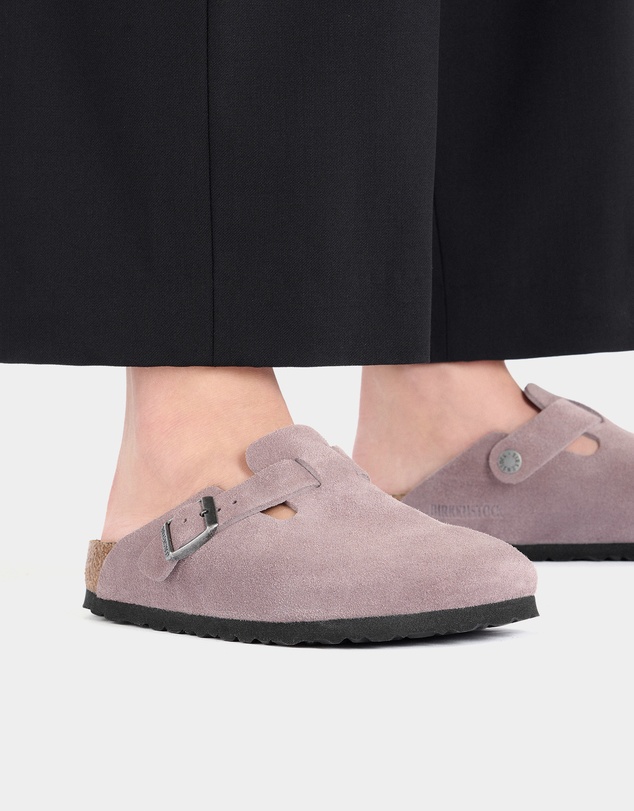 Birkenstock - Boston SFB Suede Leather Narrow - Unisex