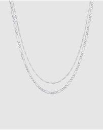 Elli Jewelry - Necklace Layerkette Figaro Links Basic in 925 Sterling Silver