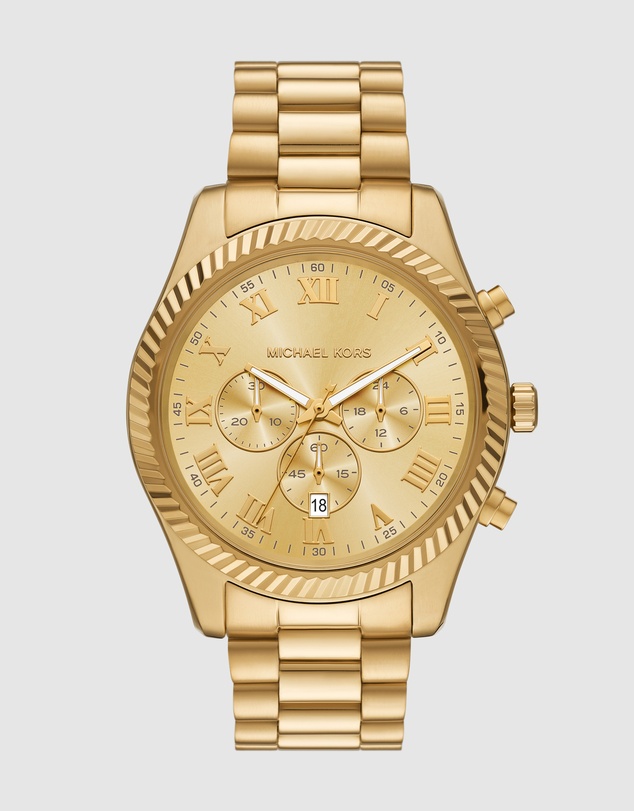Michael Kors - Lexington Gold Tone Chronograph Watch
