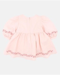 Fox & Finch - Wild Garden Embroidered Dress - Babies