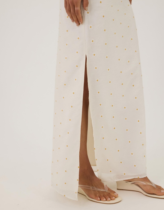 Atmos&Here - Selene Column Organza Maxi Dress