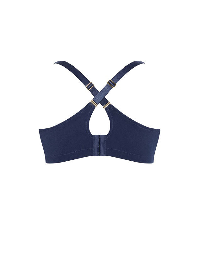 City Chic - Plus size Luxe Microfibre Wireless Bra - navy
