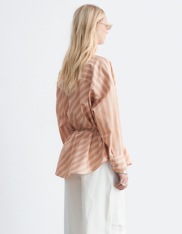 & Other Stories - Striped Cowl-Neck Blouse