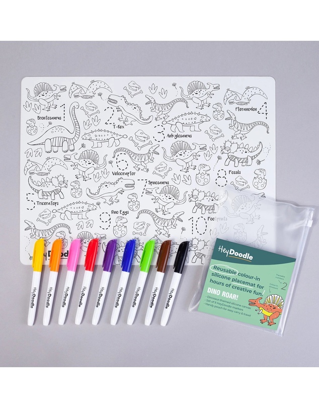 HeyDoodle - Mats 123 Series Dinosaur