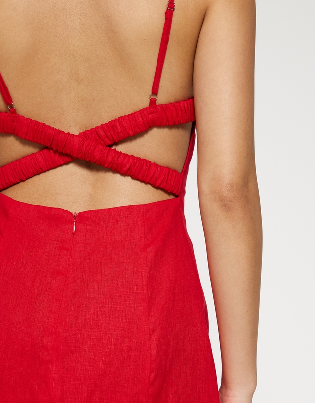 Lover - Josephine Linen Mini Dress