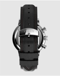 TIMEX - Timex Waterbury Classic Chronograph 40mm Stainless Steel Case with Black Leather Strap