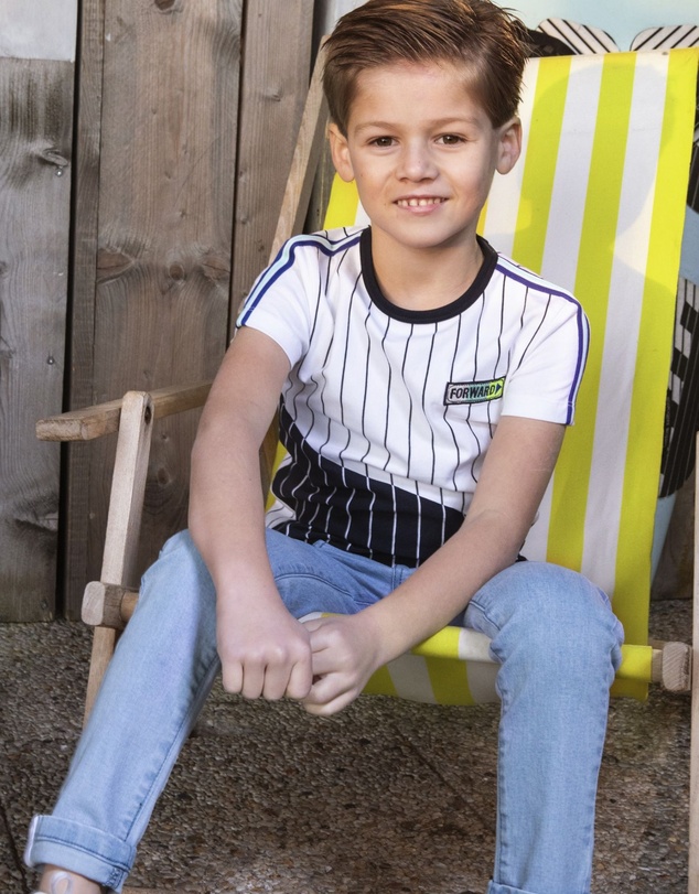 B.Nosy - Organic Stripe T-Shirt - Kids-Teens