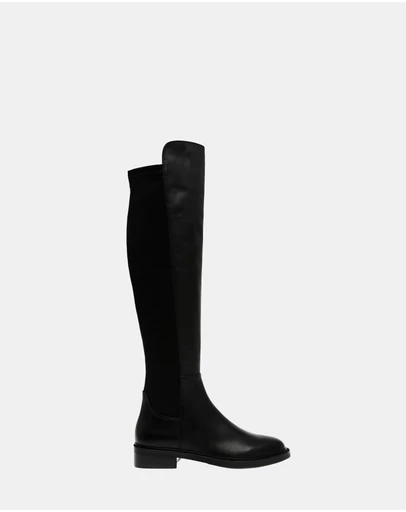 Steve Madden - Resonate Black Leather Boots