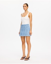 KIVARI - Joey Denim Mini Skirt