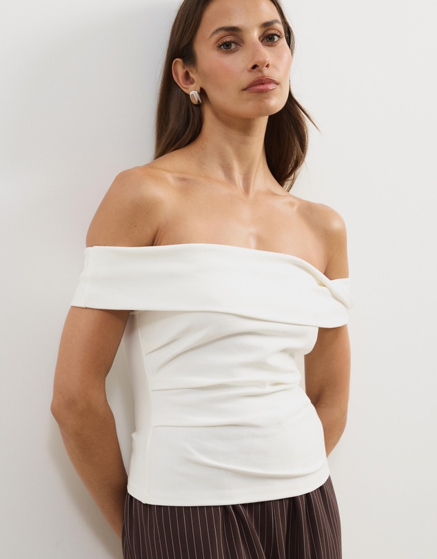 Atmos&Here - Ophira Off Shoulder Ponte Structured Top