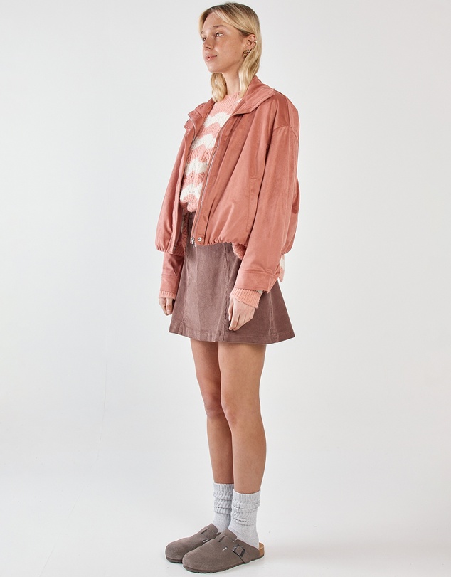 Sass - Sara Suede Bomber Jacket