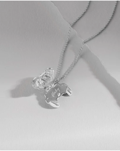 Wanderlust + Co - Croissant Silver Necklace