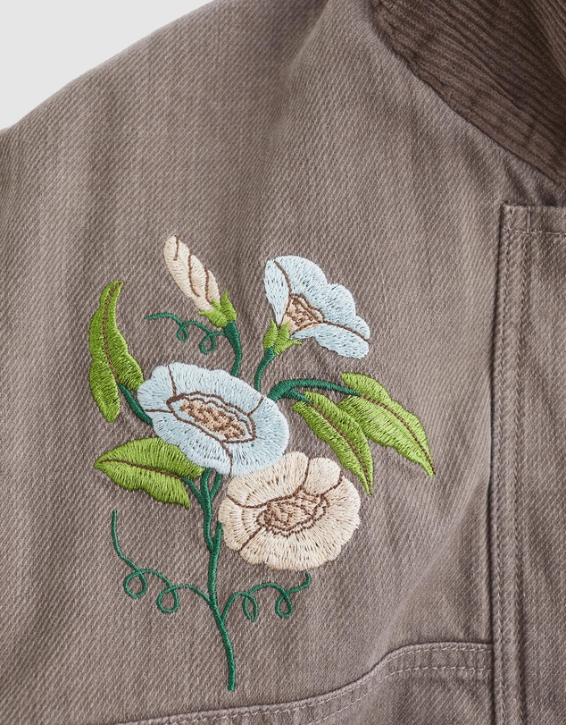& Other Stories - Embroidered Shirt Jacket