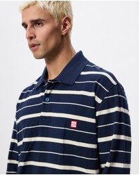 S Double - Stripe LS Polo