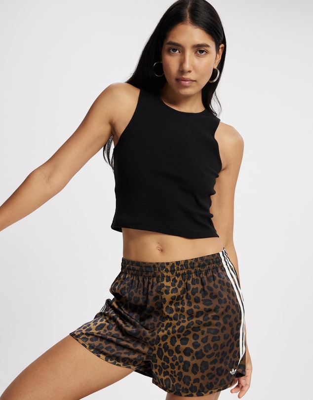 adidas Originals - Originals Leopard Satin Shorts