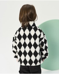 Rock Your Kid - Harlequin Sherpa Sweater