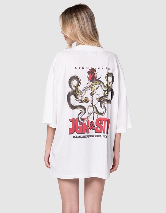 JGR & STN - Vintage Python Oversized T-Shirt