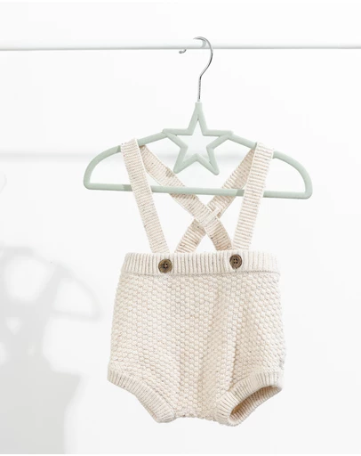 Living Textiles - 10pk Baby Coat Hangers - Stars/Sage