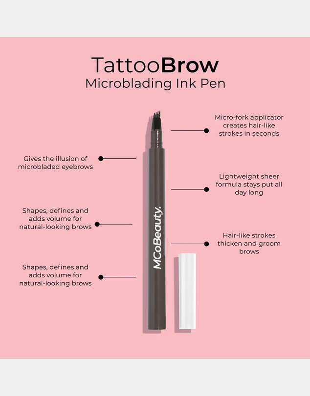 MCoBeauty - Tattoo Brow Microblading Ink Pen - Medium/Dark