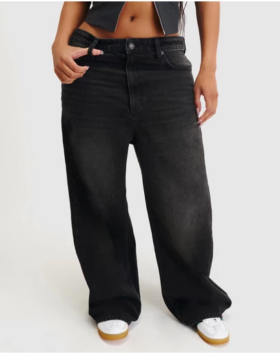 Cotton On - Curvy Low Super Baggy Jeans