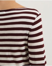 Atmos&Here - Bella Fine Knit Stripe Top