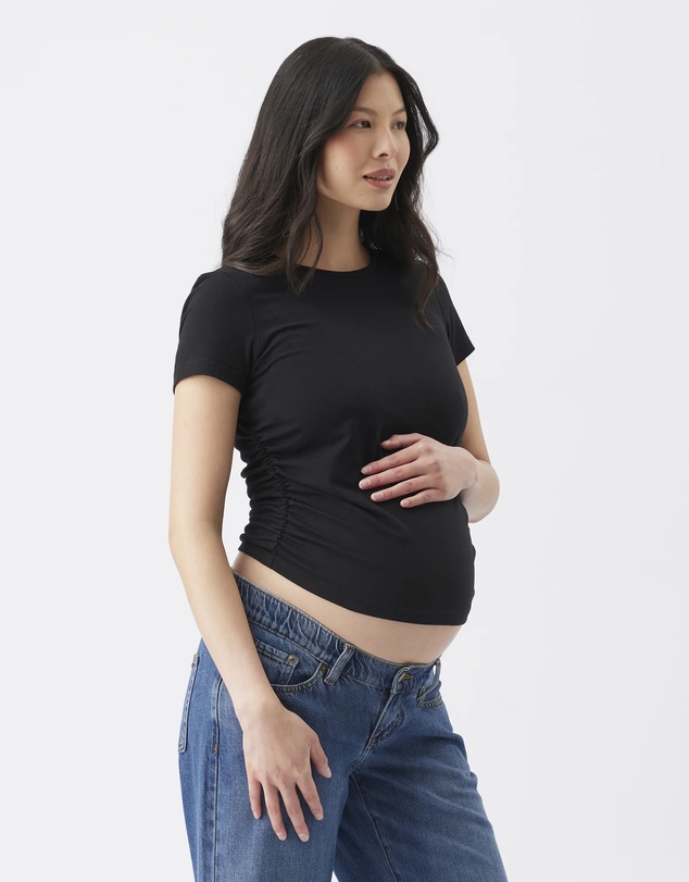 Ripe Maternity - Organic Cotton Ruched Tee