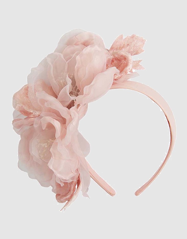 Fillies Collection - Large Pink Flowers Headband