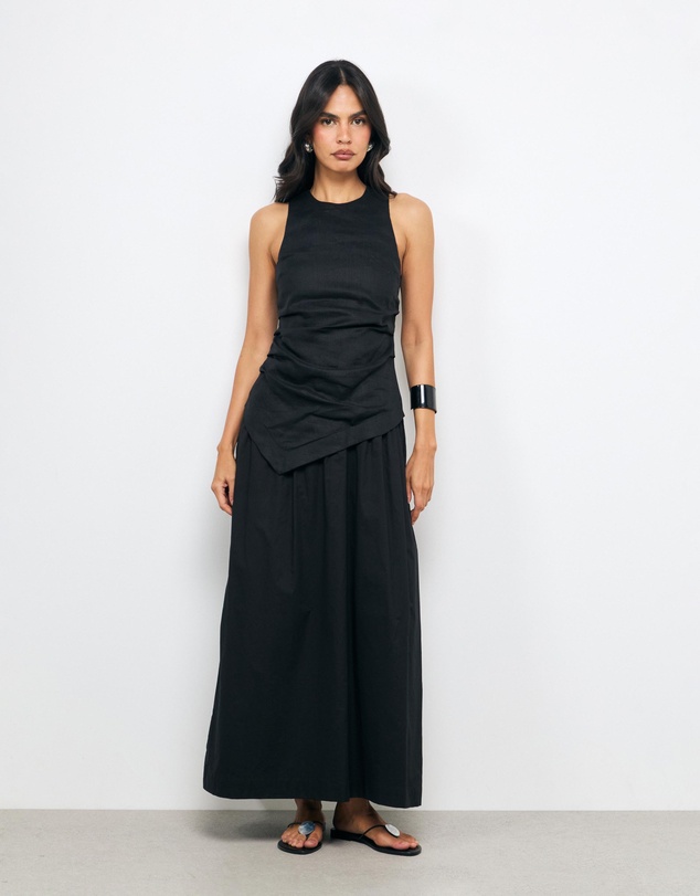 AERE - Frankie Asym Panel Midi Dress