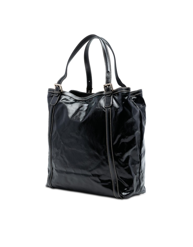 Pre-Loved by Azura Reborn - Pre-Loved Patent Dialux Britt Web Tote