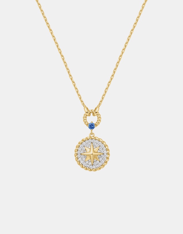 Ania Haie - Ania Haie Two-Tone Eight-Pointed Star Signet Necklace