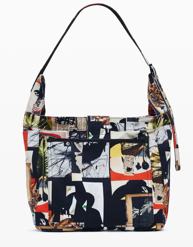 Desigual - Collage print bag designed by Mr Christian Lacroix