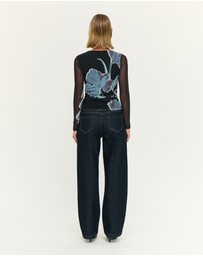 Staple the Label - Stas Mesh Top