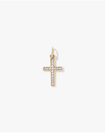 Michael Hill - Cross Pendant with Cubic Zirconia in 10kt Yellow Gold