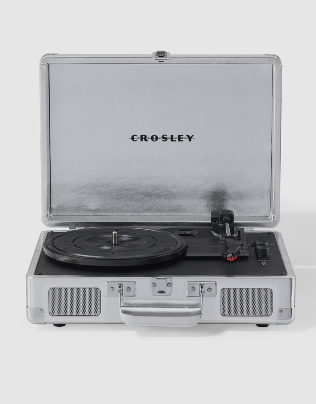 Crosley - Crosley Cruiser Bluetooth Portable Turntable - Silver