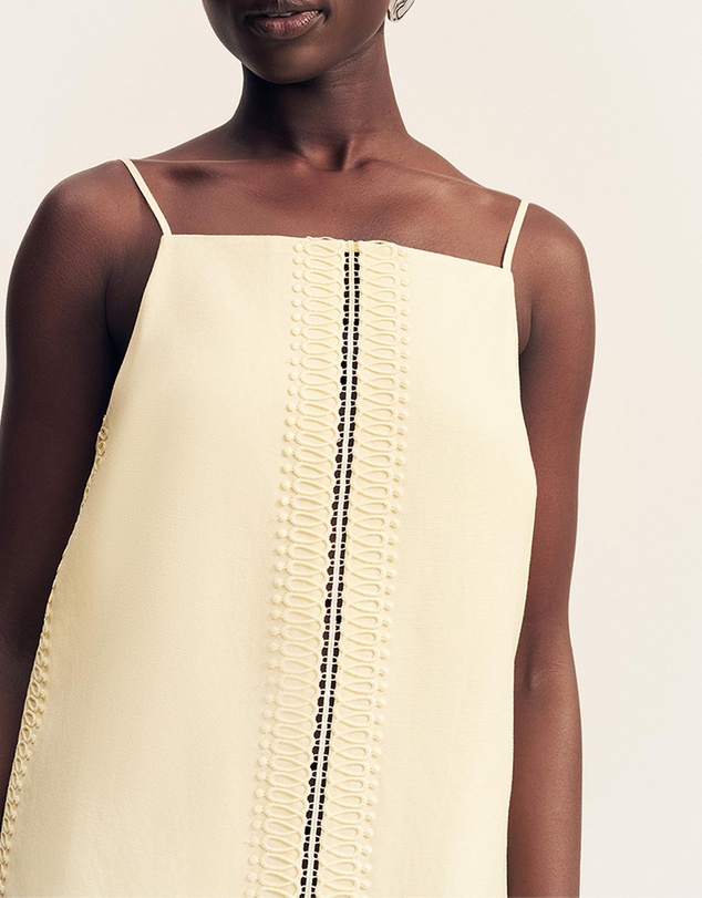 Shona Joy - Wright Lace Square Neck Mini Dress