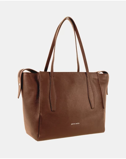 Pierre Cardin - Pierre Cardin Ladies Leather Shopper Tote