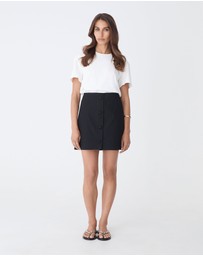 Forcast - Winnie A-line Button Skirt