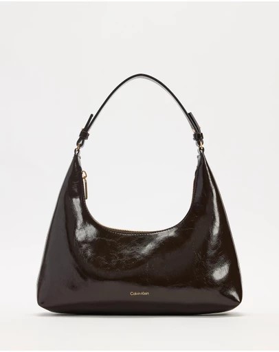 Calvin Klein - Foil Logo Glossy Convertible Shoulder Bag