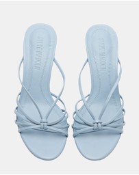 Steve Madden - Edna Blue Leather Heels