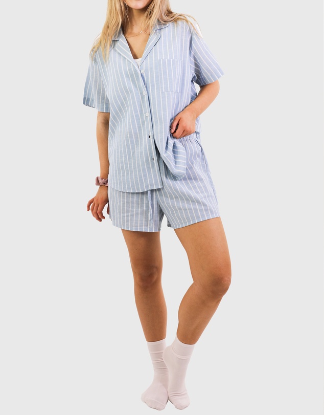 Mitch Dowd - Mitchdowd Blue Stripe Pyjama Set