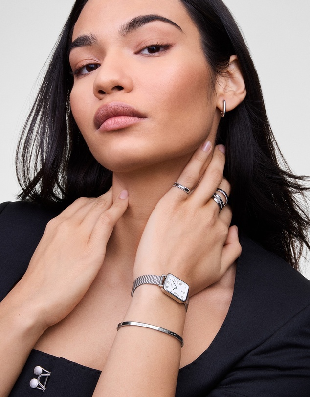 Daniel Wellington - Quadro Roman Numerals Date Sterling S