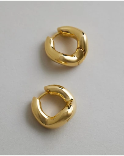 SAINT VALENTINE - Wabi Sabi Mini Hoops - Gold