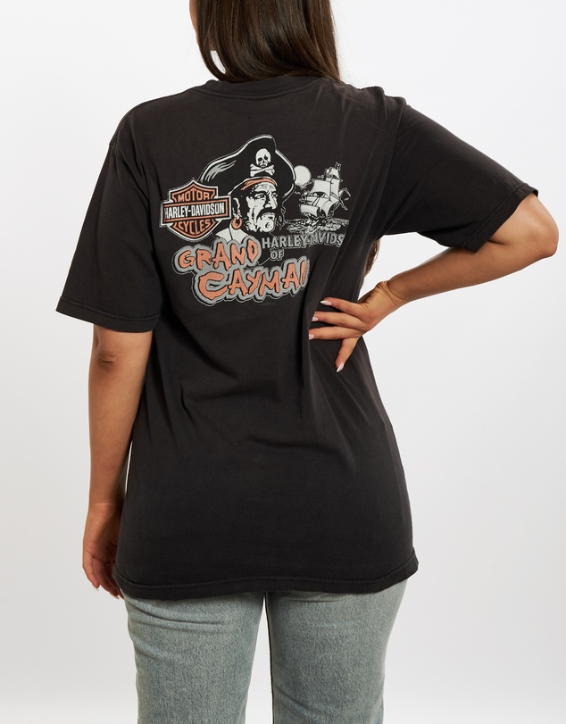 Vintage by The Real Deal - Pre Loved - Vintage Harley Davidson 'Grand Cayman' Tee