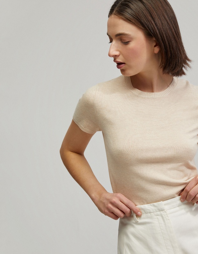 Oxford - Olivia Crop Knit Top