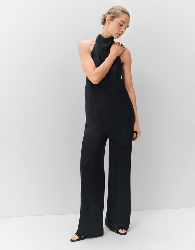 UNISON - Satin Wide Leg Pant