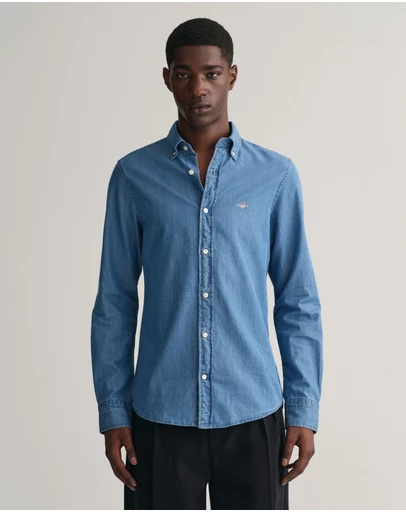 Gant - Slim Fit Indigo Shirt